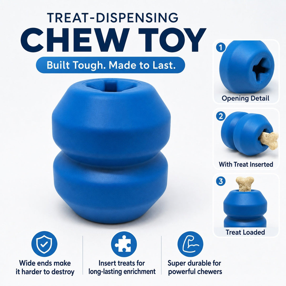 SodaPup Double Trouble Dual-Chamber Treat Toy - FurrowpetstoreBowls, Feeding & EnrichmentSodaPup/True Dogs, LLC