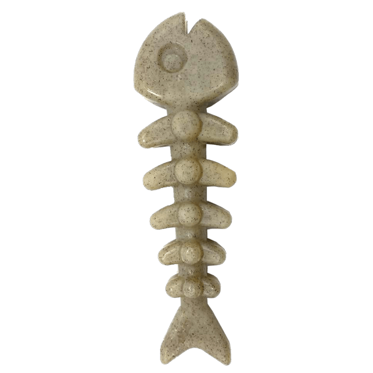 Purple SodaPup fish bone shaped nylon dog chew toy