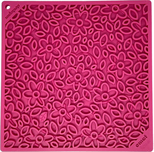 Pink SodaPup Flower Power eMat lick mat