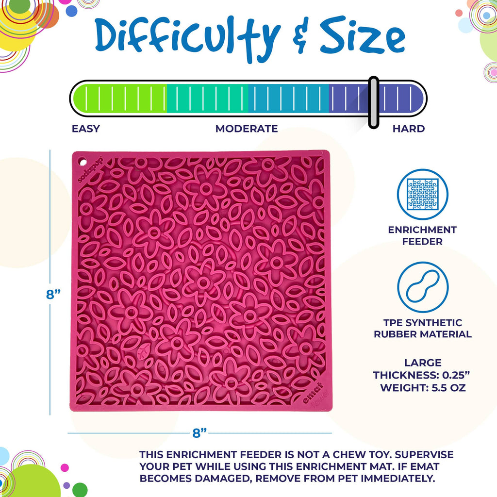 SodaPup Flower Power eMat Lick Mat - FurrowpetstoreBowls, Feeding & EnrichmentSodaPup/True Dogs, LLC