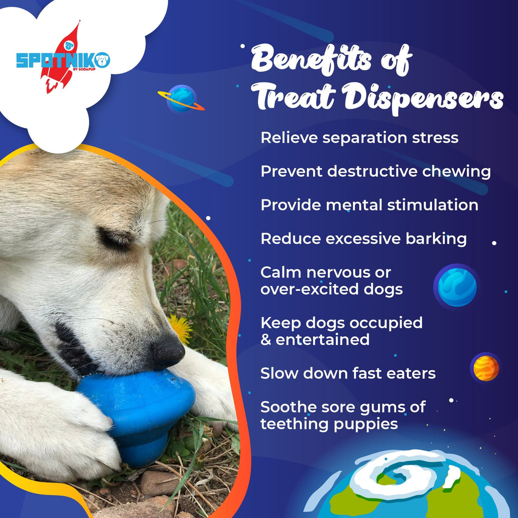 SodaPup Flying Saucer Treat Dispenser Toy - FurrowpetstoreBowls, Feeding & EnrichmentSodaPup/True Dogs, LLC