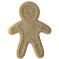 Brown SodaPup gingerbread man shaped nylon dog chew toy