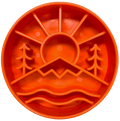 Orange SodaPup Great Outdoors eBowl slow feeder dog bowl