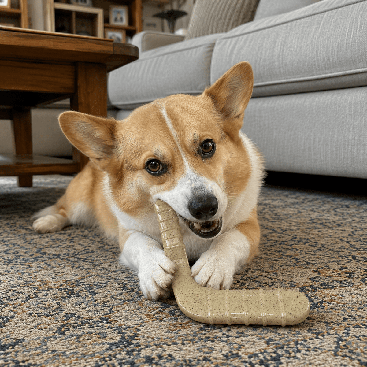 SodaPup Hockey Stick Nylon Chew Toy - FurrowpetstoreToysSodaPup/True Dogs, LLC