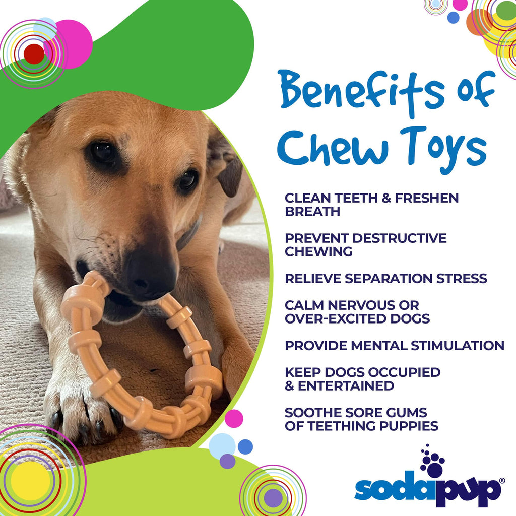 SodaPup Honey Bone Nylon Teething Ring - FurrowpetstoreToysSodaPup/True Dogs, LLC