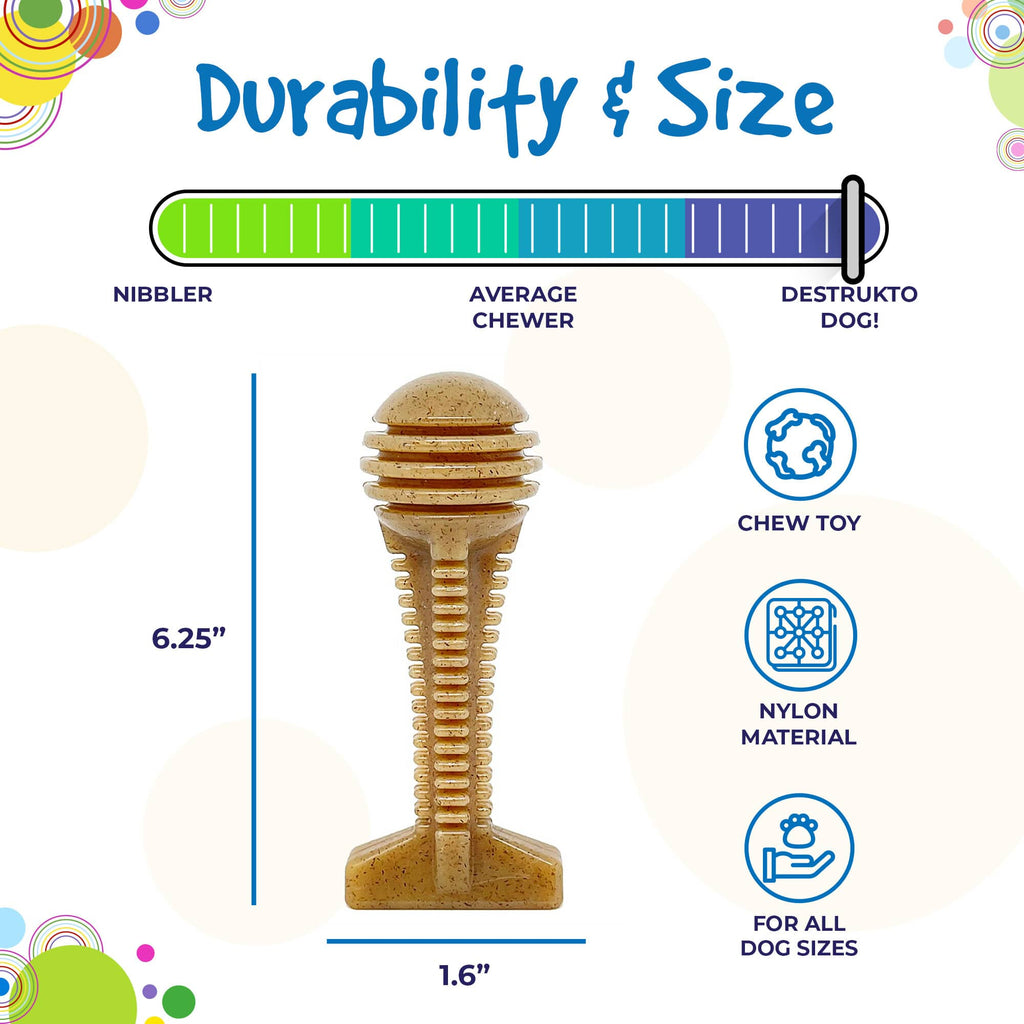 SodaPup Honey Bone Tower Nylon Chew Toy - FurrowpetstoreToysSodaPup/True Dogs, LLC