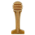 Brown SodaPup Honey Bone ridged tower nylon chew toy