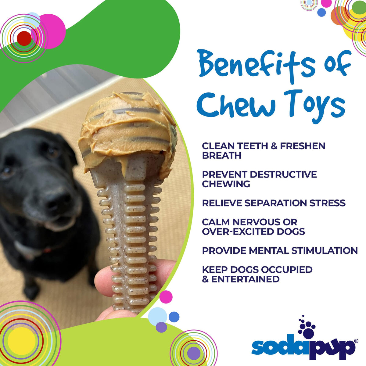 SodaPup Honey Bone Tower Nylon Chew Toy - FurrowpetstoreToysSodaPup/True Dogs, LLC