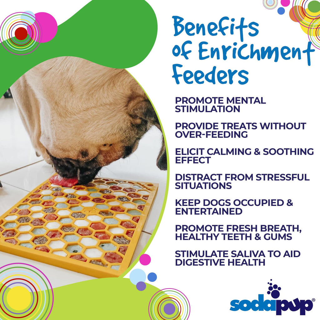 SodaPup Honeycomb eMat Lick Mat - FurrowpetstoreBowls, Feeding & EnrichmentSodaPup/True Dogs, LLC