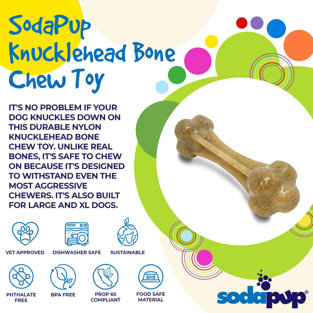 SodaPup Knuckle Bone Nylon Chew Toy - FurrowpetstoreToysSodaPup/True Dogs, LLC