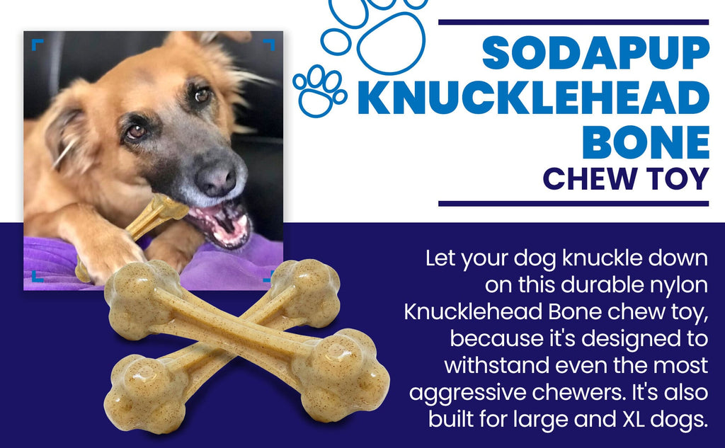 SodaPup Knuckle Bone Nylon Chew Toy - FurrowpetstoreToysSodaPup/True Dogs, LLC