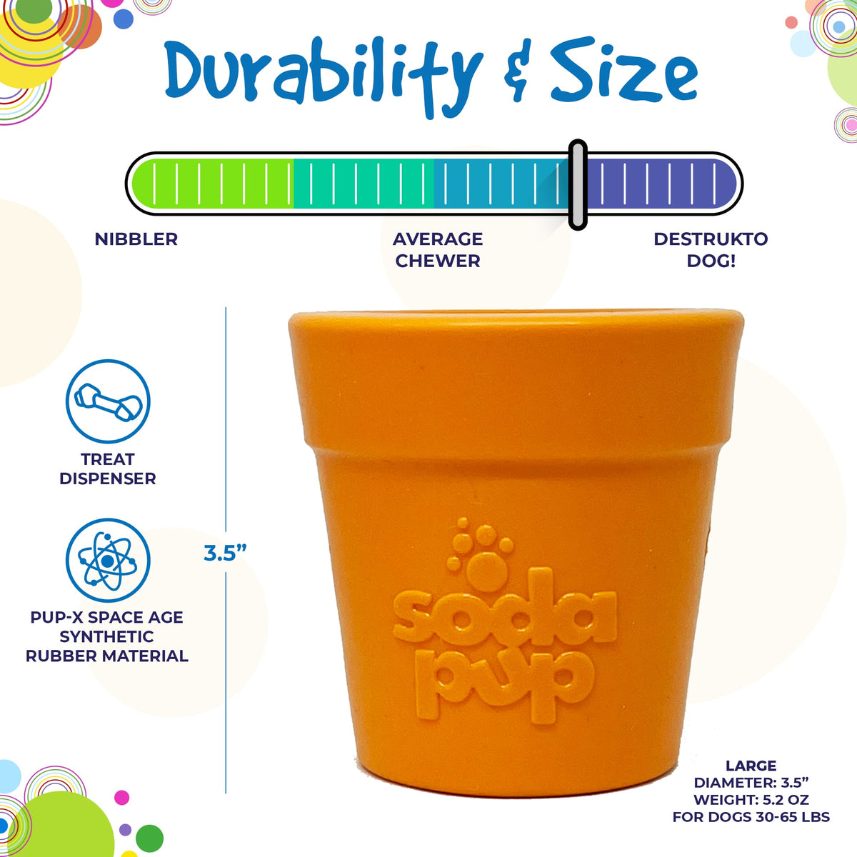 SodaPup Large Flower Pot eCup Treat Dispenser - FurrowpetstoreBowls, Feeding & EnrichmentSodaPup/True Dogs, LLC