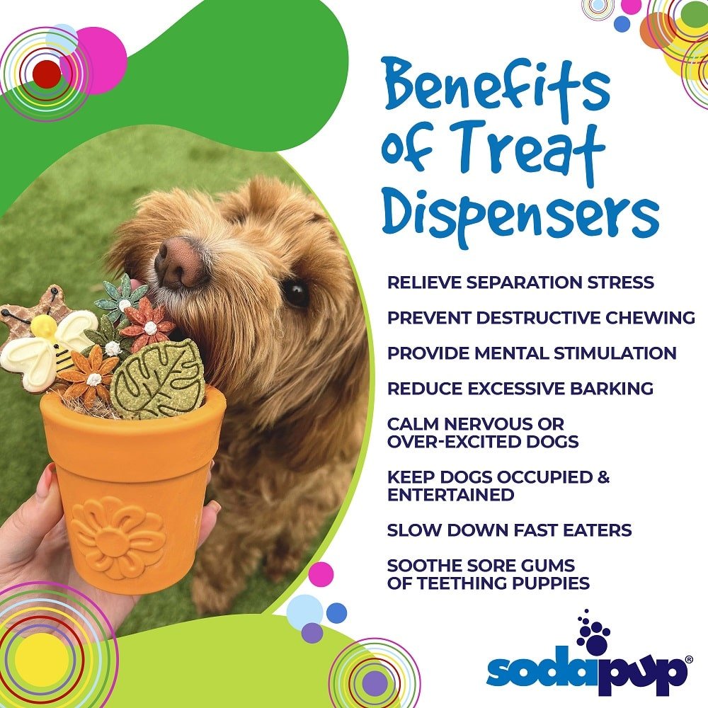 SodaPup Large Flower Pot eCup Treat Dispenser - FurrowpetstoreBowls, Feeding & EnrichmentSodaPup/True Dogs, LLC