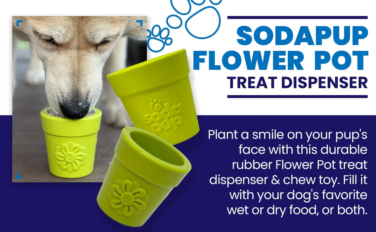 SodaPup Large Flower Pot eCup Treat Dispenser - FurrowpetstoreBowls, Feeding & EnrichmentSodaPup/True Dogs, LLC