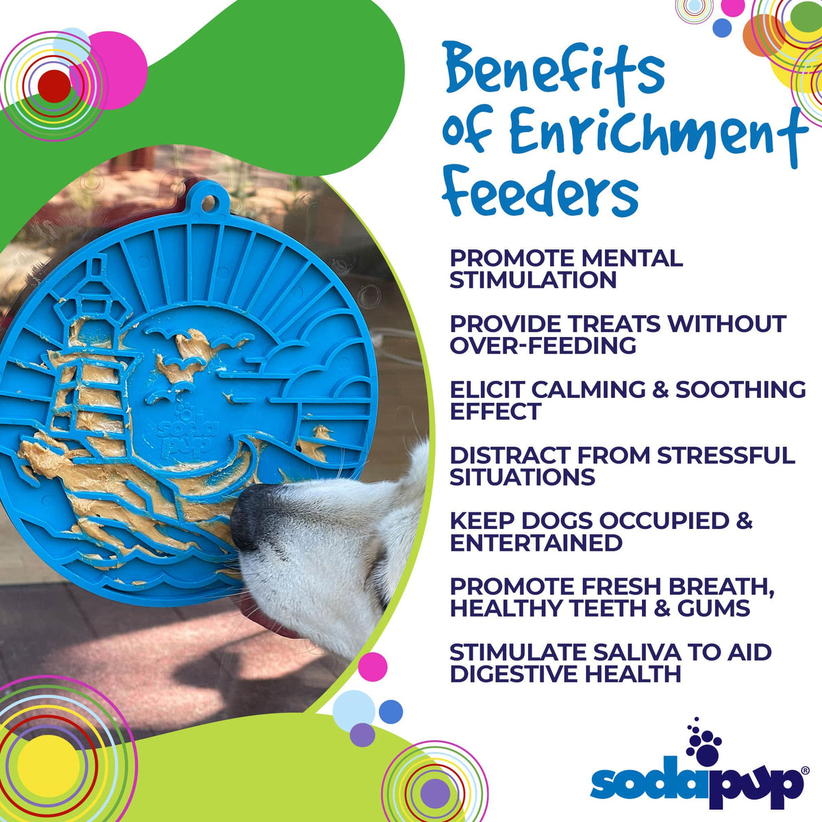 SodaPup Lighthouse eMat Lick Mat with Suction Cups - FurrowpetstoreBowls, Feeding & EnrichmentSodaPup/True Dogs, LLC
