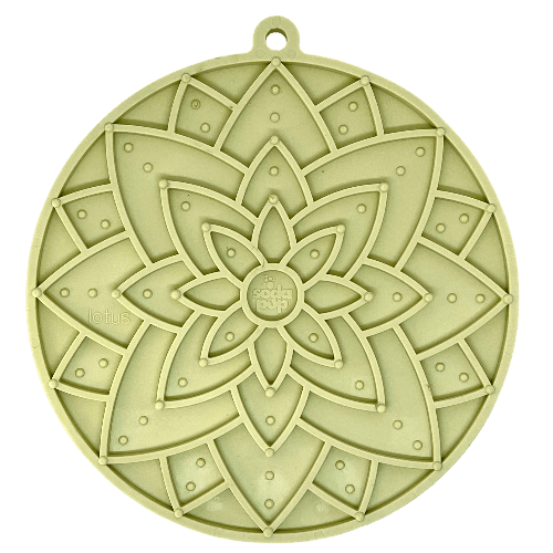SodaPup Lotus eMat lick mat with lotus flower design