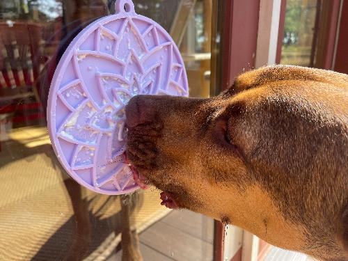 SodaPup Lotus eMat Lick Mat with Suction Cups - FurrowpetstoreBowls, Feeding & EnrichmentSodaPup/True Dogs, LLC