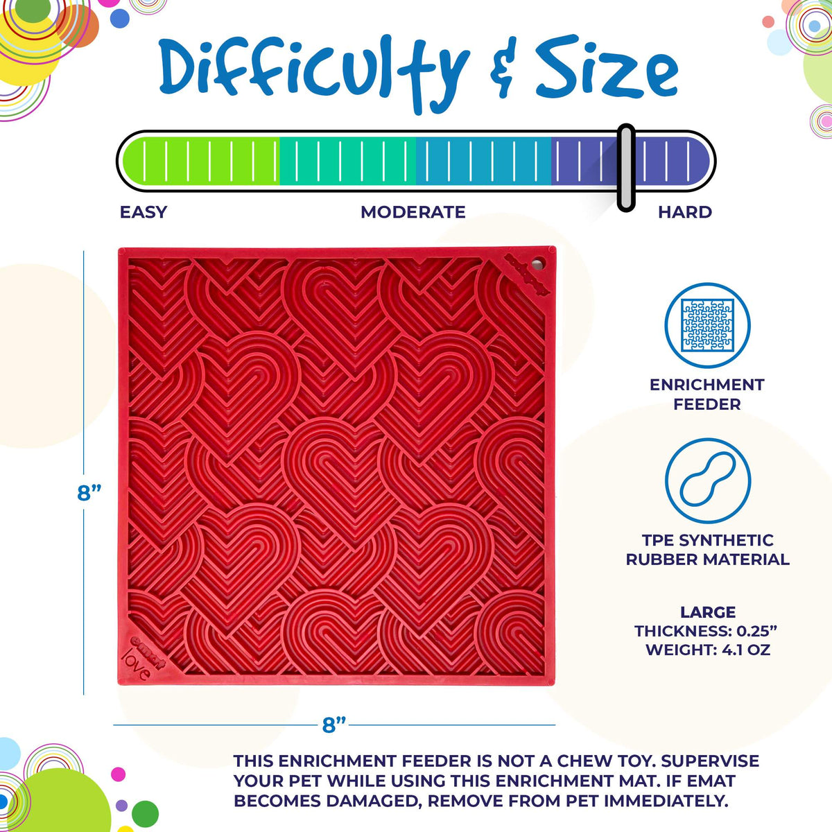 SodaPup Love eMat Heart Lick Mat - FurrowpetstoreBowls, Feeding & EnrichmentSodaPup/True Dogs, LLC