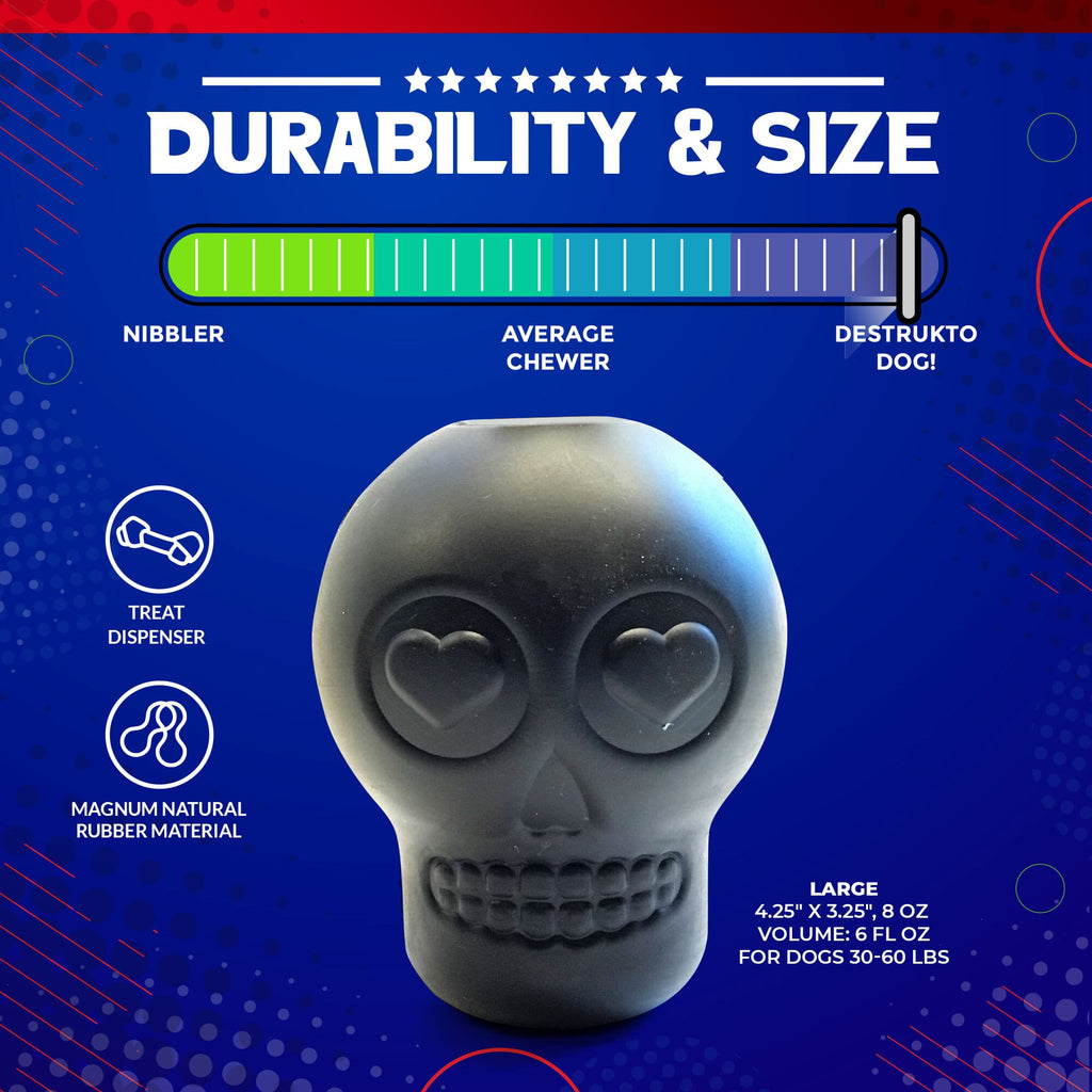 SodaPup Magnum Sugar Skull Treat Dispenser - FurrowpetstoreBowls, Feeding & EnrichmentSodaPup/True Dogs, LLC