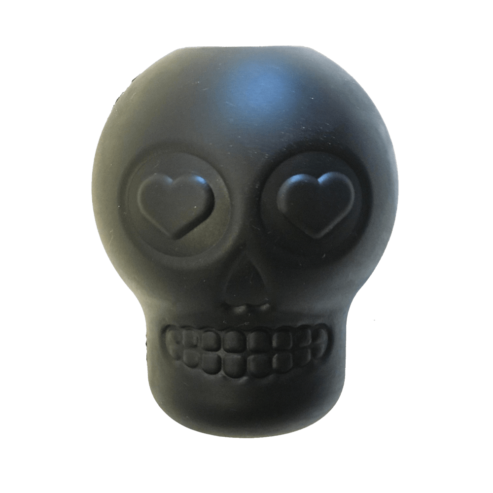 Black SodaPup Magnum sugar skull rubber treat dispenser