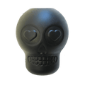 Black SodaPup Magnum sugar skull rubber treat dispenser