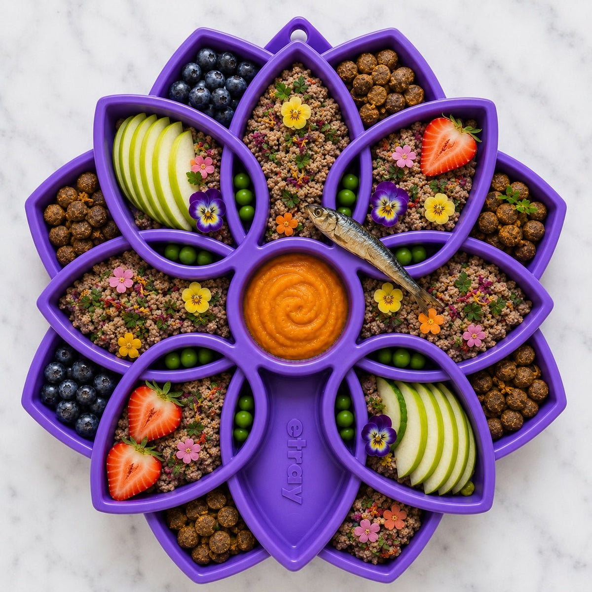 SodaPup Mandala eTray Shallow Slow Feeder - FurrowpetstoreBowls, Feeding & EnrichmentSodaPup/True Dogs, LLC