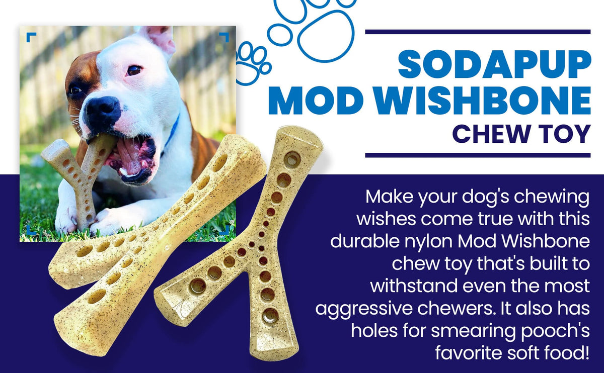 SodaPup MOD Wishbone Fillable Nylon Chew Toy - FurrowpetstoreToysSodaPup/True Dogs, LLC
