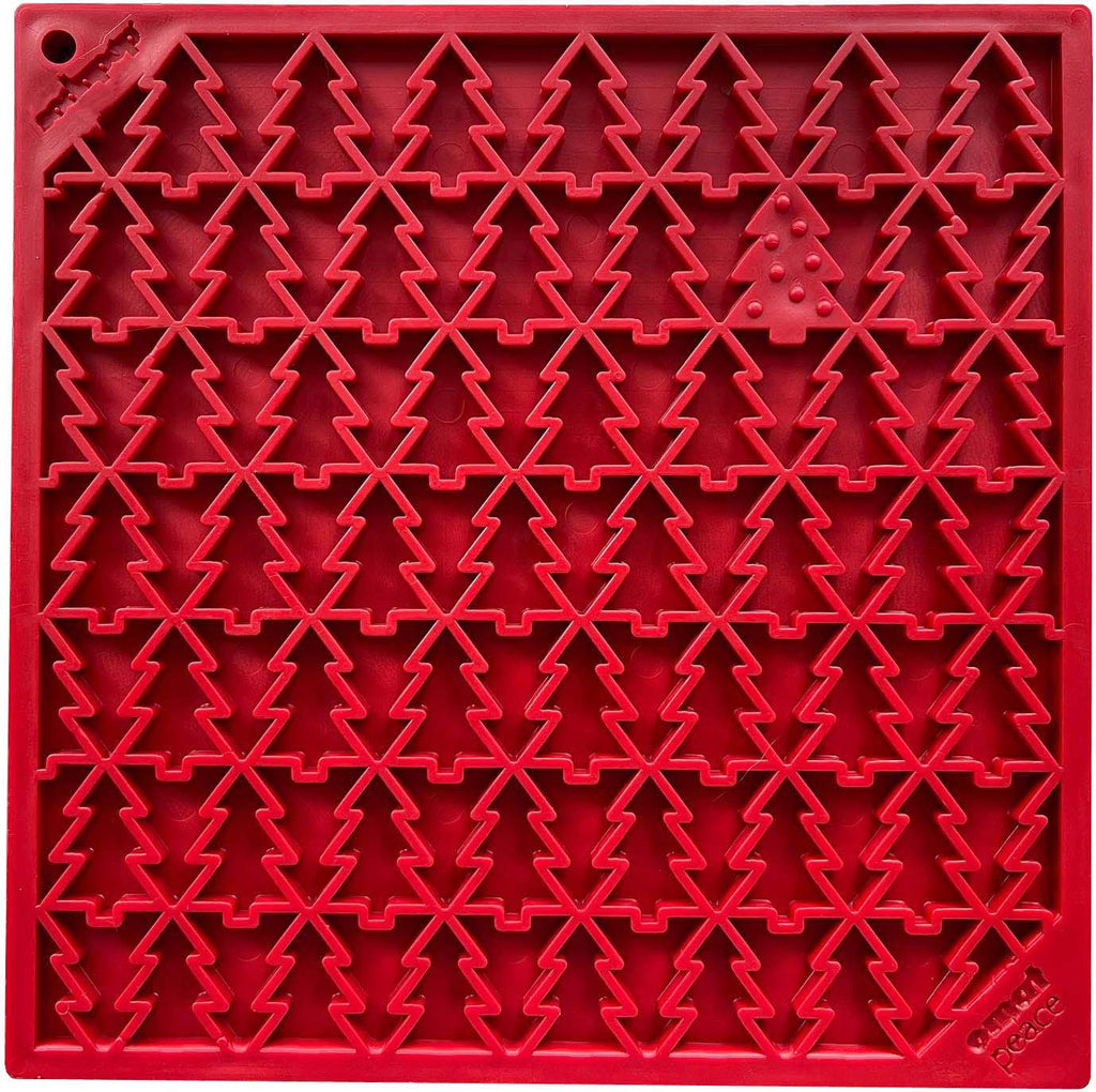 SodaPup Peace Christmas tree eMat lick mat