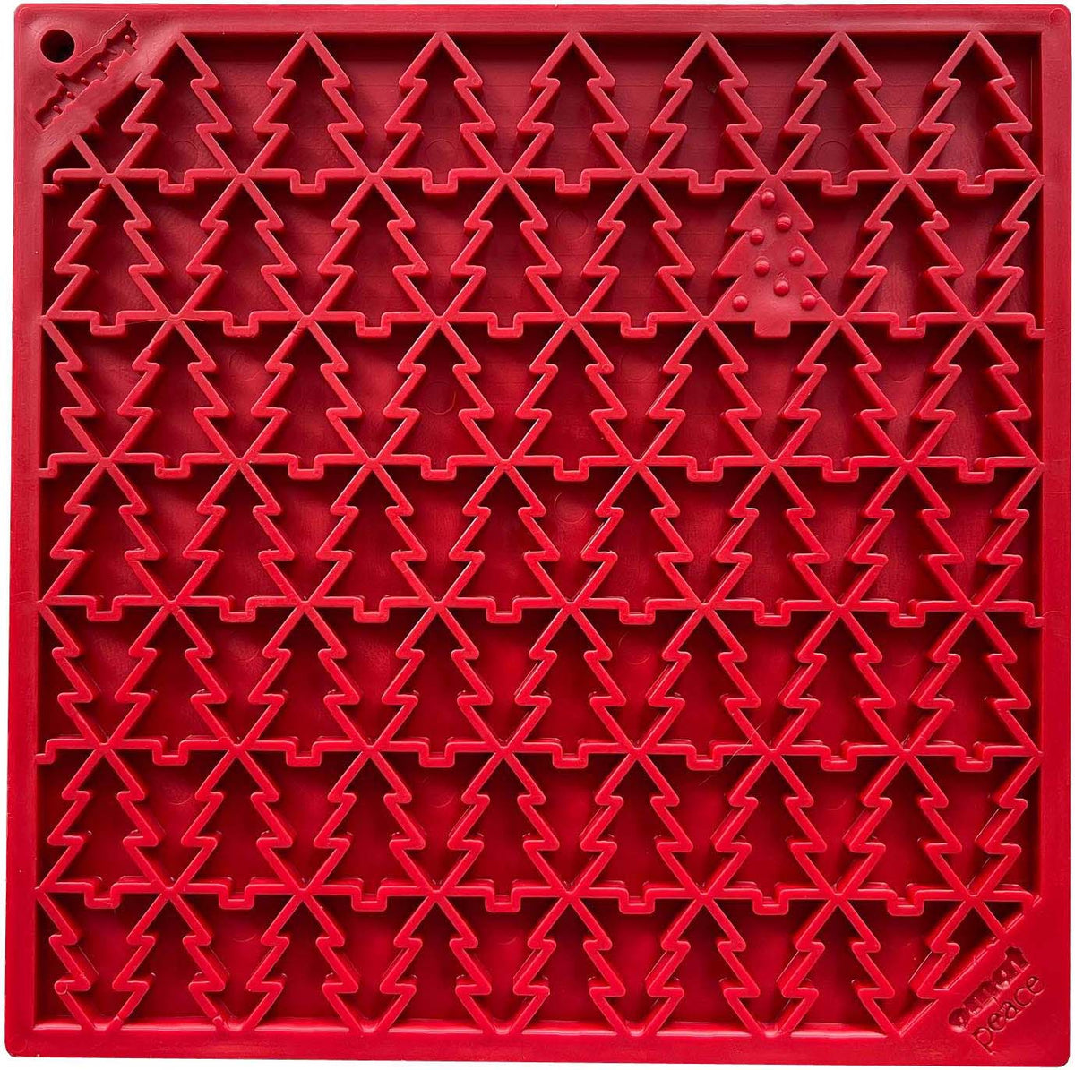 SodaPup Peace Christmas tree eMat lick mat