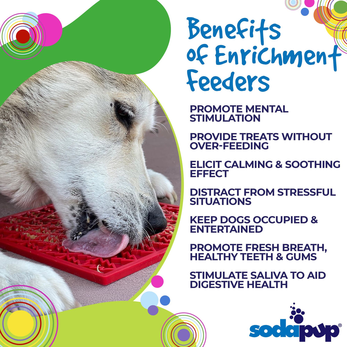 SodaPup Peace Christmas Tree eMat Lick Mat - FurrowpetstoreBowls, Feeding & EnrichmentSodaPup/True Dogs, LLC