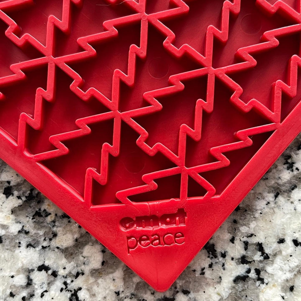 SodaPup Peace Christmas Tree eMat Lick Mat - FurrowpetstoreBowls, Feeding & EnrichmentSodaPup/True Dogs, LLC