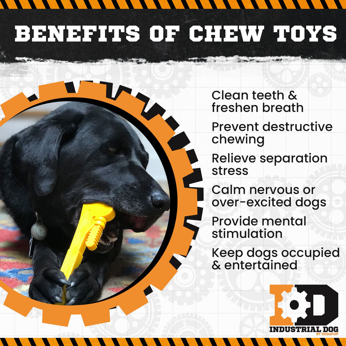 SodaPup Pipe Wrench Nylon Chew Toy - FurrowpetstoreToysSodaPup/True Dogs, LLC
