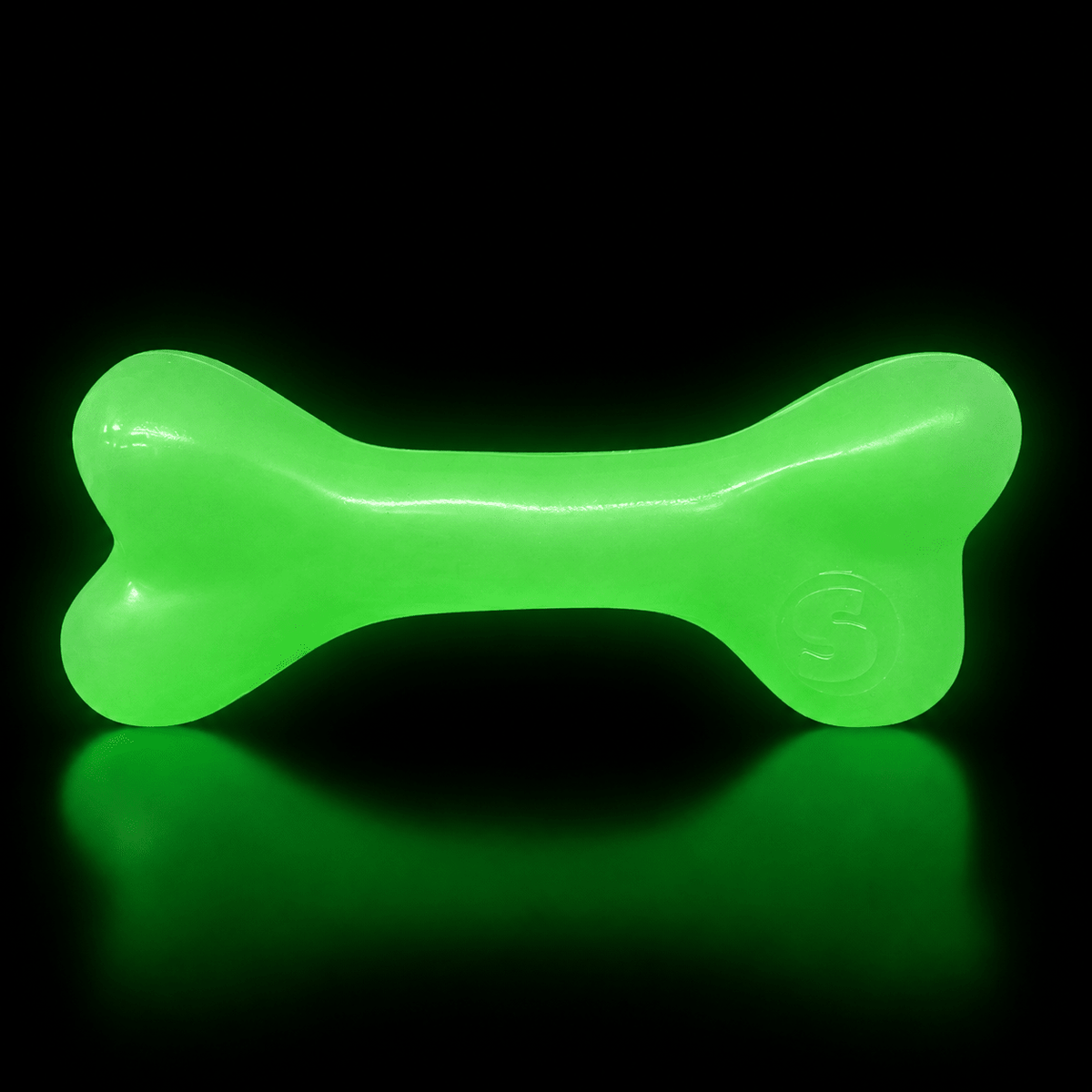 SodaPup PUP-X glow in the dark rubber bone