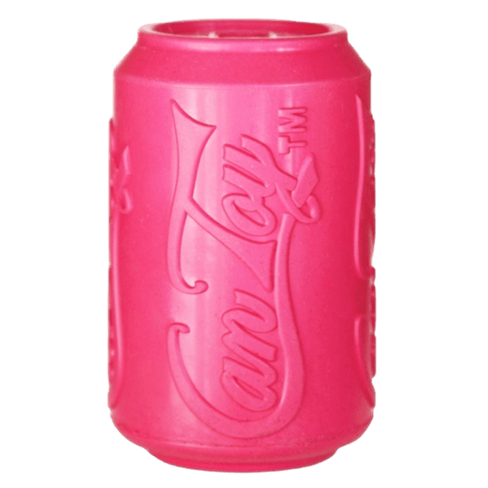 Pink SodaPup Puppy Can Toy rubber treat dispenser