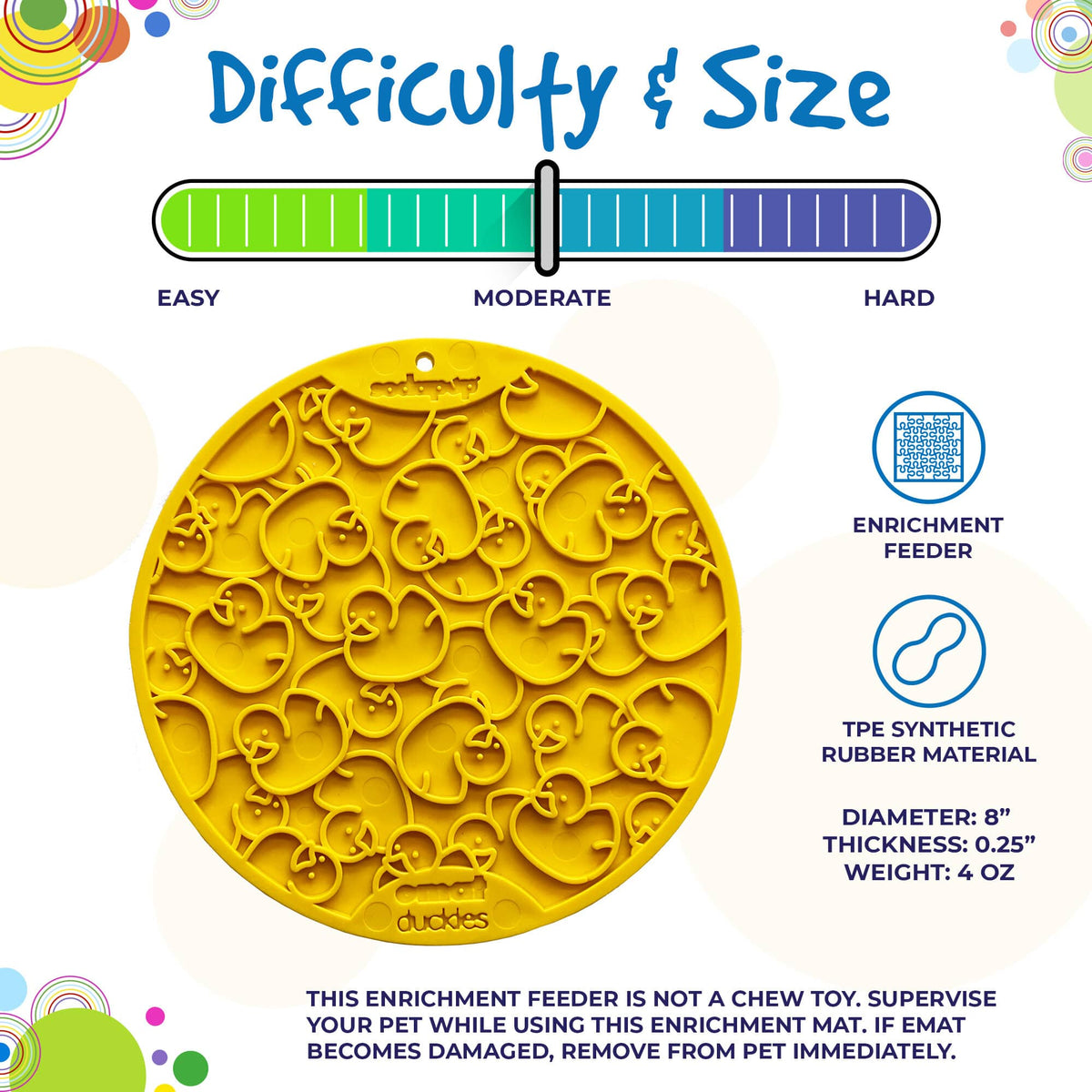 SodaPup Rubber Duckies eMat with Suction Cups - FurrowpetstoreBowls, Feeding & EnrichmentSodaPup/True Dogs, LLC