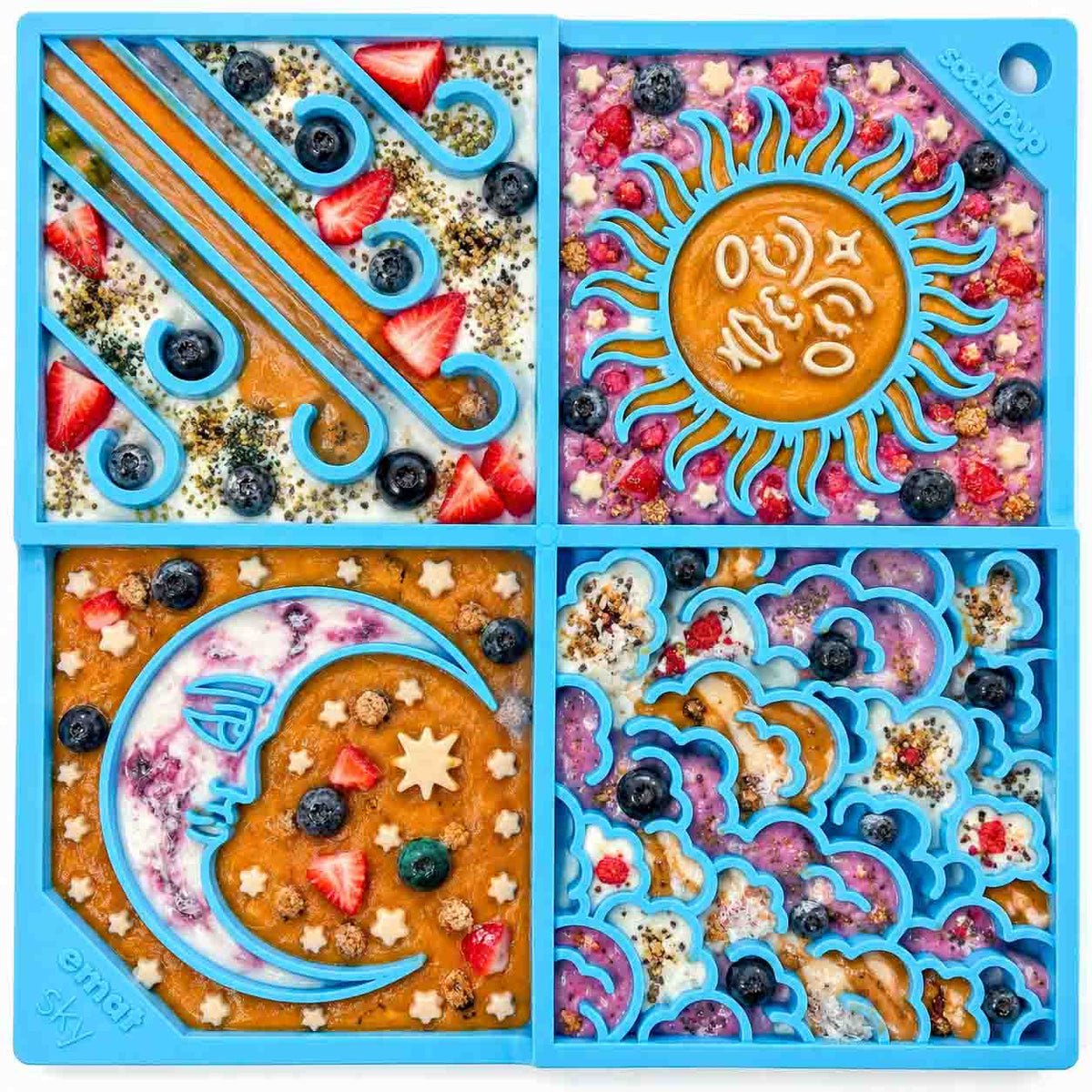 SodaPup Sky eMat Lick Mat for Dogs and Cats - FurrowpetstoreBowls, Feeding & EnrichmentSodaPup/True Dogs, LLC