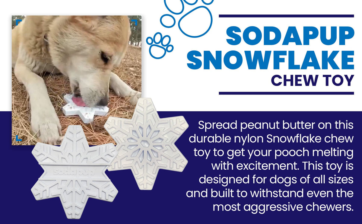 SodaPup Snowflake Nylon Chew Toy - FurrowpetstoreToysSodaPup/True Dogs, LLC