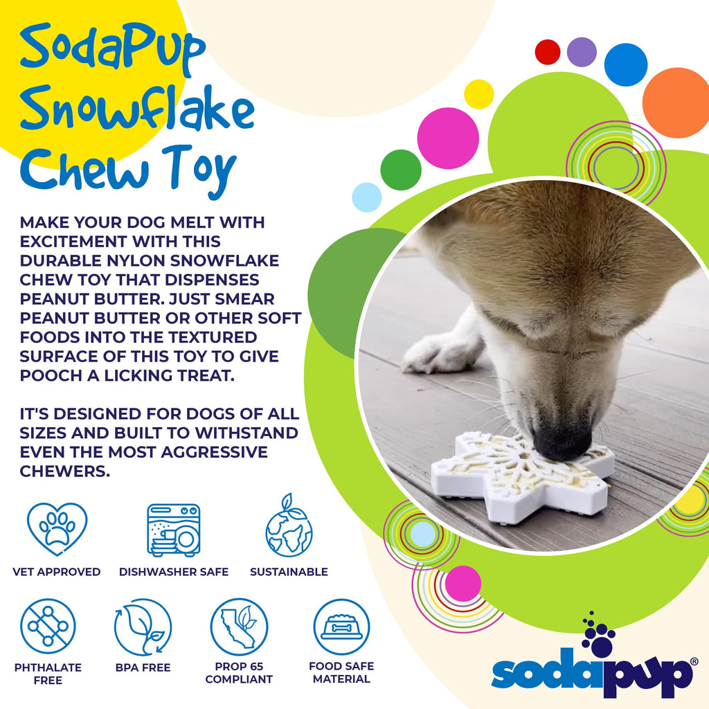 SodaPup Snowflake Nylon Chew Toy - FurrowpetstoreToysSodaPup/True Dogs, LLC