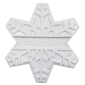 White SodaPup snowflake shaped nylon dog chew toy
