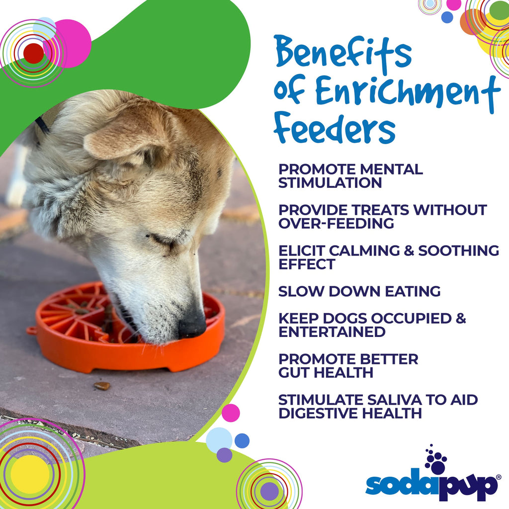 SodaPup Sun and Moon eTray Shallow Slow Feeder - FurrowpetstoreBowls, Feeding & EnrichmentSodaPup/True Dogs, LLC