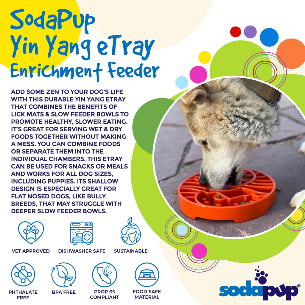 SodaPup Sun and Moon eTray Shallow Slow Feeder - FurrowpetstoreBowls, Feeding & EnrichmentSodaPup/True Dogs, LLC