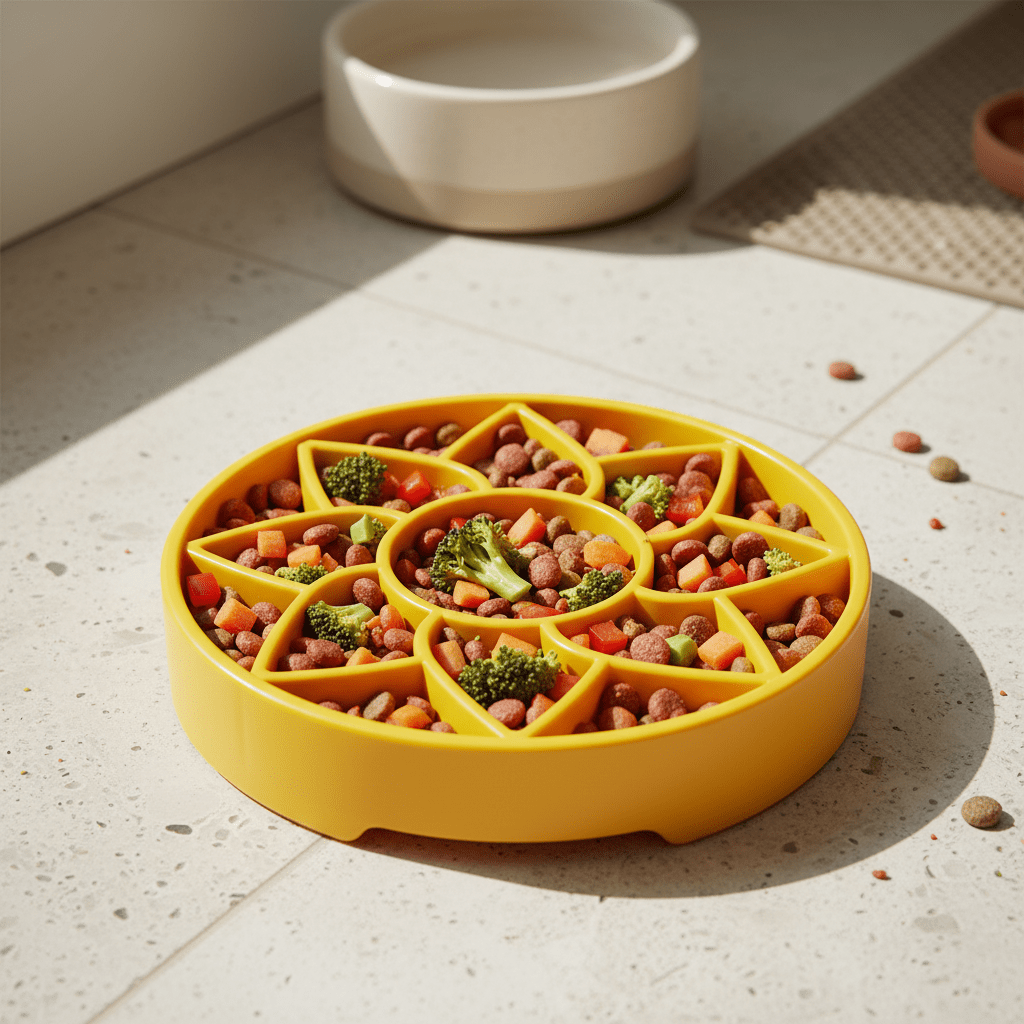 SodaPup Sunflower Softie eTray Shallow Slow Feeder - FurrowpetstoreBowls, Feeding & EnrichmentSodaPup/True Dogs, LLC