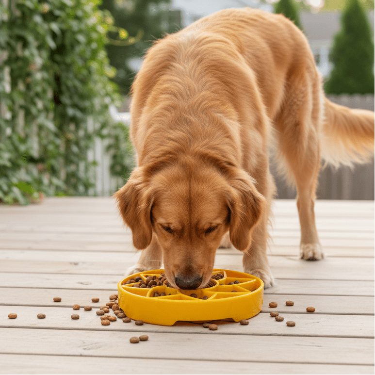 SodaPup Sunflower Softie eTray Shallow Slow Feeder - FurrowpetstoreBowls, Feeding & EnrichmentSodaPup/True Dogs, LLC