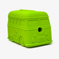 Green SodaPup retro van rubber treat dispenser dog toy