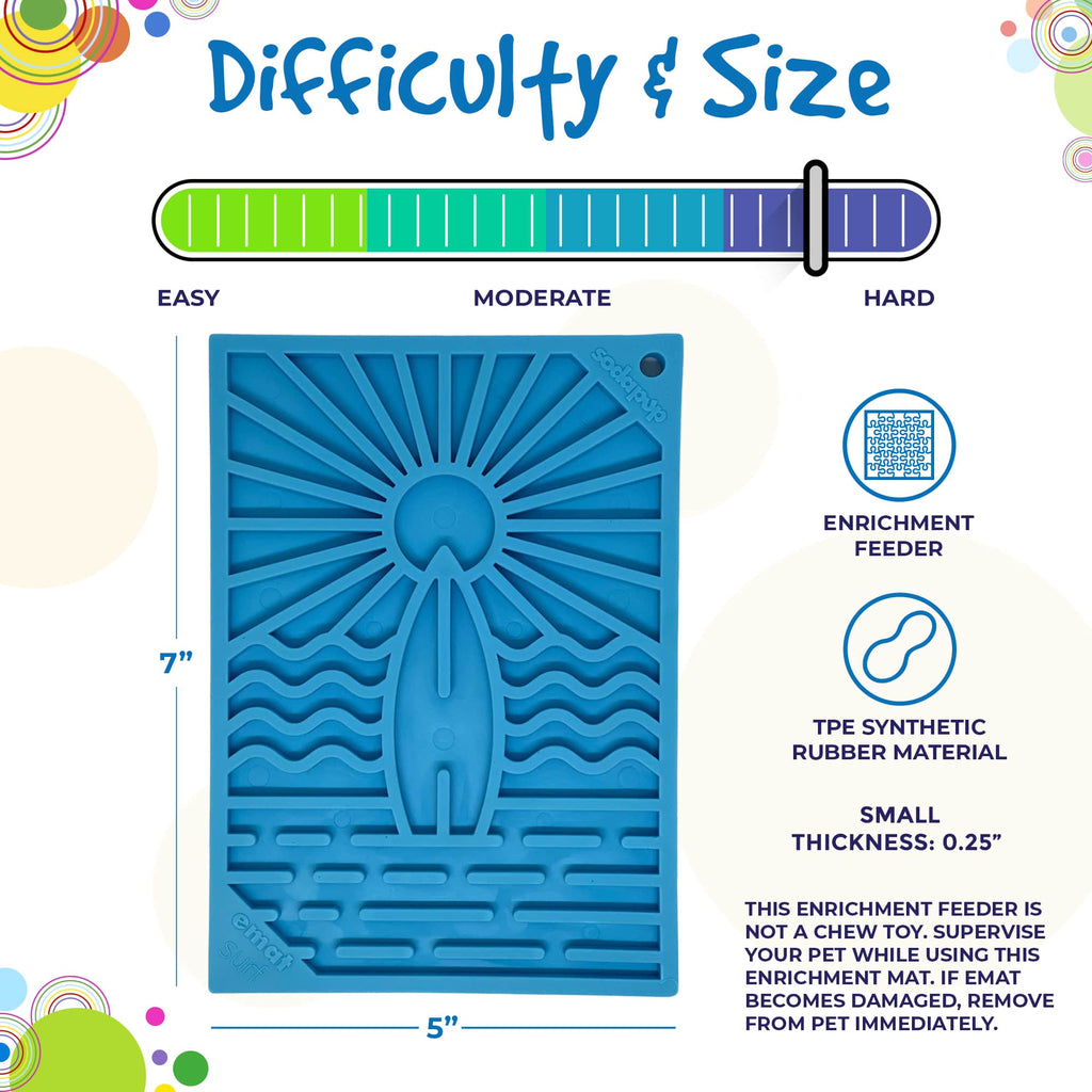 SodaPup Surf's Up Small eMat Lick Mat - FurrowpetstoreBowls, Feeding & EnrichmentSodaPup/True Dogs, LLC