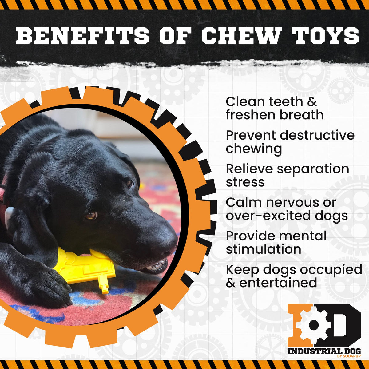SodaPup Tractor Nylon Chew Toy - FurrowpetstoreToysSodaPup/True Dogs, LLC