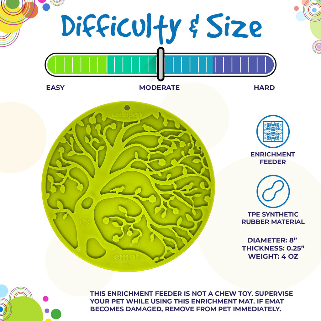 SodaPup Tree of Life eMat with Suction Cups - FurrowpetstoreBowls, Feeding & EnrichmentSodaPup/True Dogs, LLC