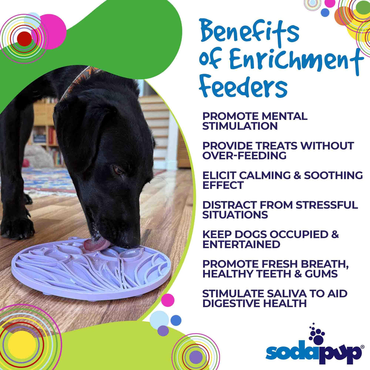 SodaPup Tulip eMat Lick Mat with Suction Cups - FurrowpetstoreBowls, Feeding & EnrichmentSodaPup/True Dogs, LLC