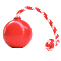 Red SodaPup USA-K9 cherry bomb rubber dog toy