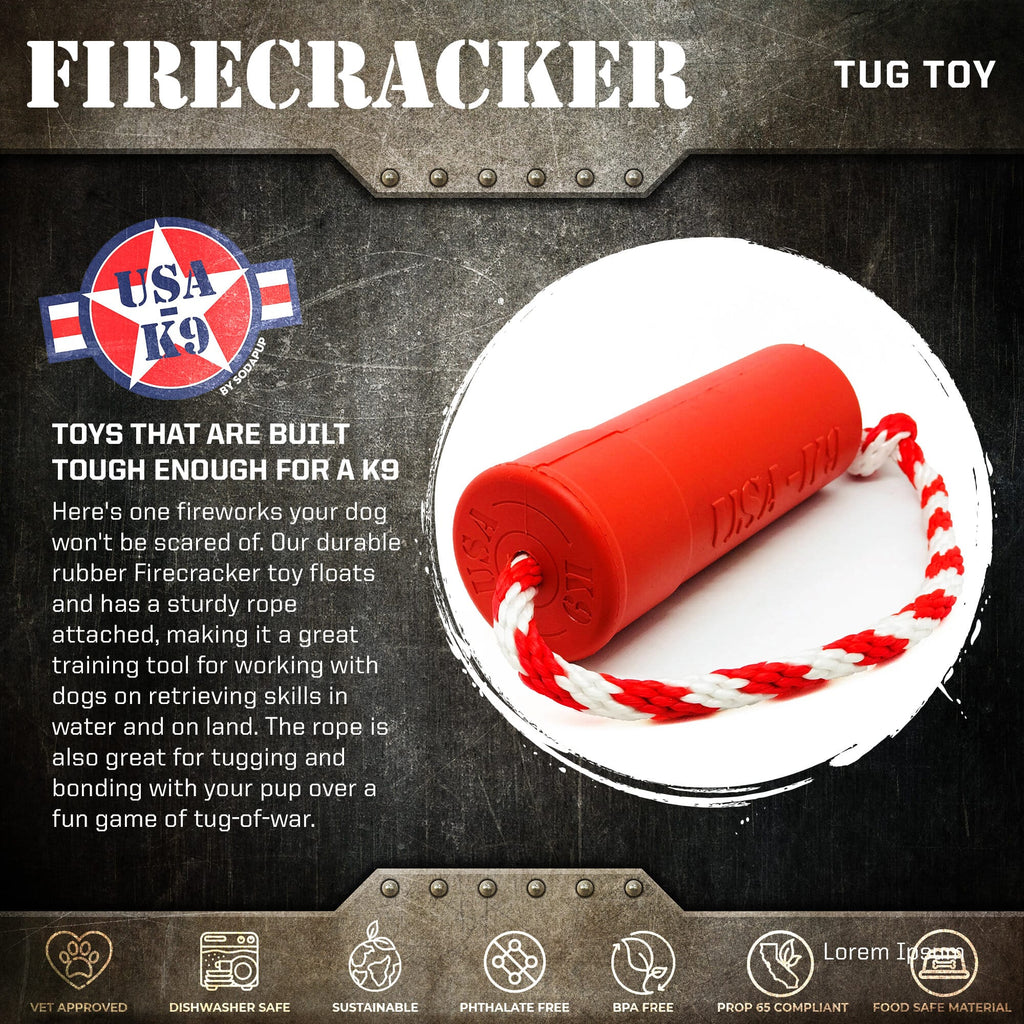 SodaPup USA-K9 Firecracker Floating Training Dummy - FurrowpetstoreToysSodaPup/True Dogs, LLC